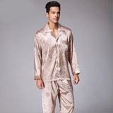 Ensemble Pyjama Homme Imprimé Couleur Camel