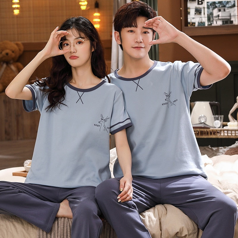Pyjama Couple Saint Valentin Pyjama Original1