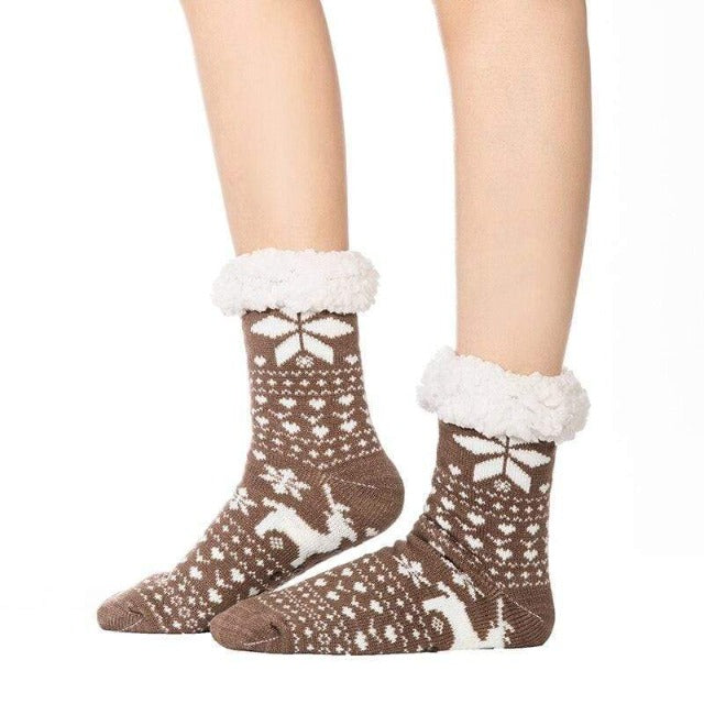 Chaussette Pilou Pilou Renne Marron Pyjama Original