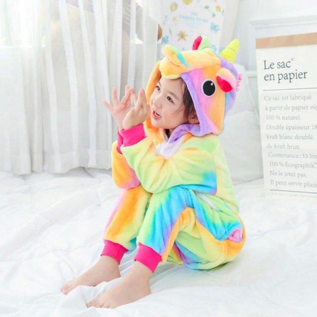 Combinaison licorne fille multicolore hot sale