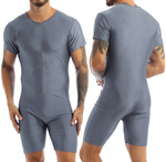 Pyjama Été Homme Moulant Gris