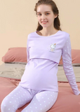 Pyjama Femme Enceinte 02 Pièces Gris