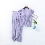 Pyjama de Grossesse et d'Allaitement Violet clair