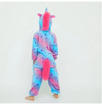 Pyjama Licorne Fille bleu et rose