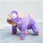 Pyjama animaux bébé hibou allongé