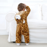 Pyjama animaux bébé léopard dos