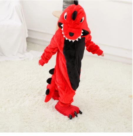 Pyjama Animaux Enfant DRAGON ROUGE