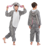 Pyjama animaux enfant lapin gris