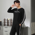 Pyjama Homme Coton Manches Longues