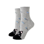 chaussette motif chat