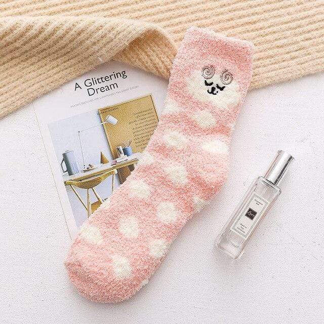 Kawaii Pyjama Pilou Pilou Chat Chaussette Pilou Pilou Chat Rose