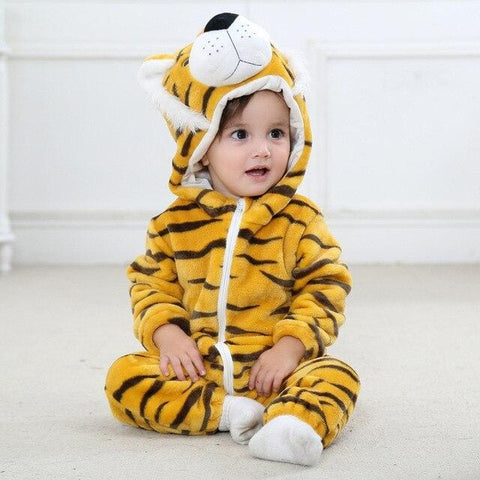 Animal Pyjama Bébé Fille Garçons Combinaison Enfant Hiver Chaud